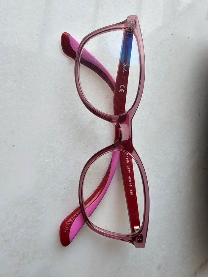 Lunette de vue Ray ban rose enfant - photo numéro 3