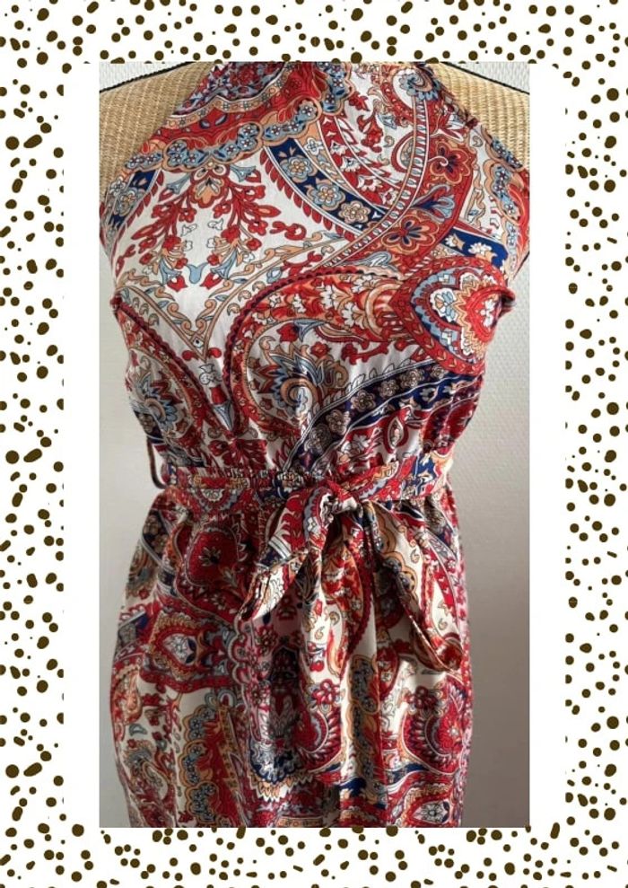 Combinaison dos-nu imprimé bohème – Taille M – Neuf sans étiquette - photo numéro 4