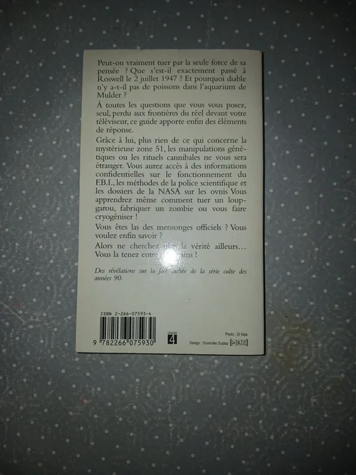 Livre XFiles - photo numéro 2