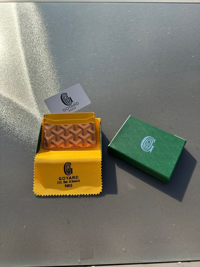 Porte carte Goyard jaune - photo numéro 2