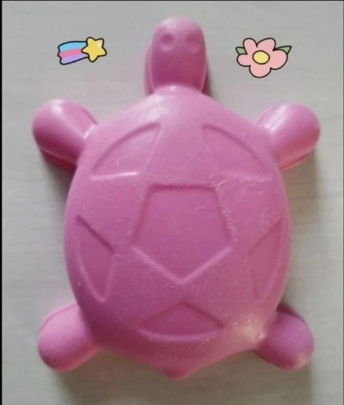 Lot de deux petits moules roses en plastique - photo numéro 4