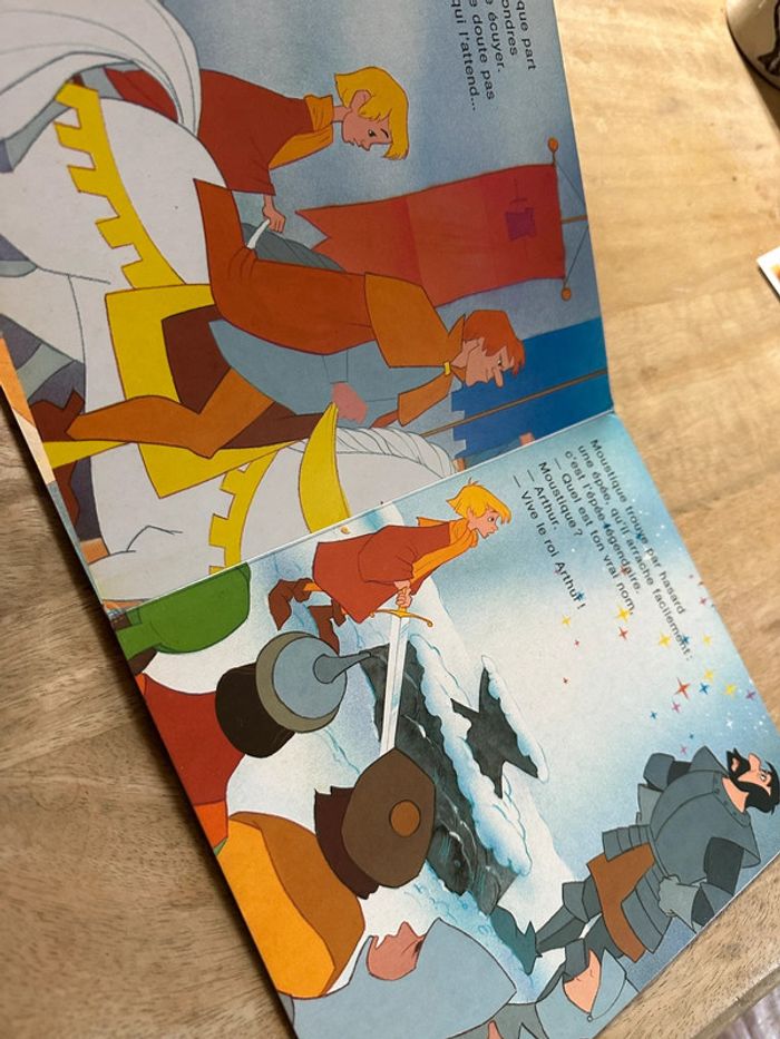 Nathan - Livre album carton cartonné ancien Merlin l’enchanteur Walt Disney Thorbel - photo numéro 6