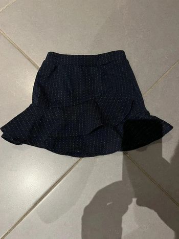 Jupe - Kiabi - Bleu marine à points blanc - 4 ans