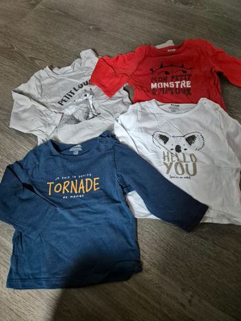 Lot tee shirt garcon