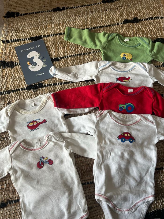 Lots body bébé 3 mois mixte