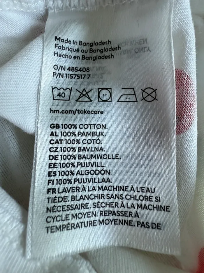 Lot 2 robes courtes et 1 combi-short H&M taille 86/92 cm - photo numéro 5