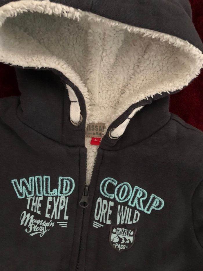 Gilet chaud marine doublé - photo numéro 3