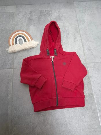Sweat Timberland zippé bébé garçon 18 mois logo brodé parfait état