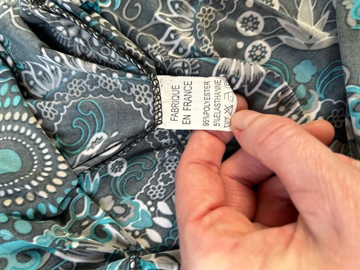 Robe noire turquoise - Taille Unique - photo numéro 4