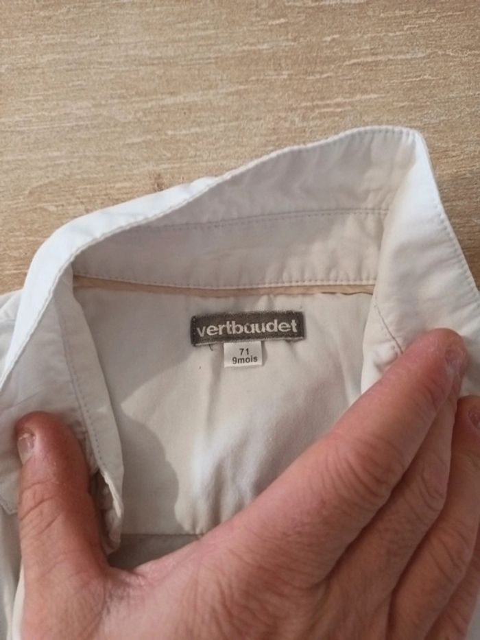 Chemise blanche 9 mois - photo numéro 2