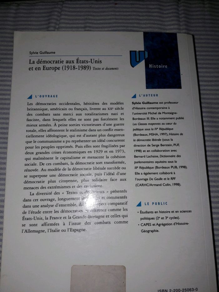 La démocratie aux États-Unis et en Europe de 1918 à 1989 - photo numéro 2