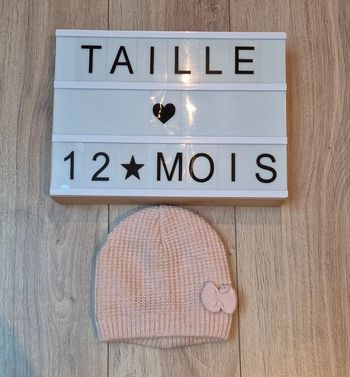 Bonnet fille 50 cm / 12-24 mois