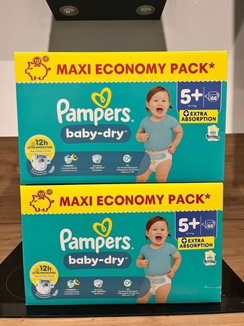 Pampers Baby-Dry 5+ (176 couches)