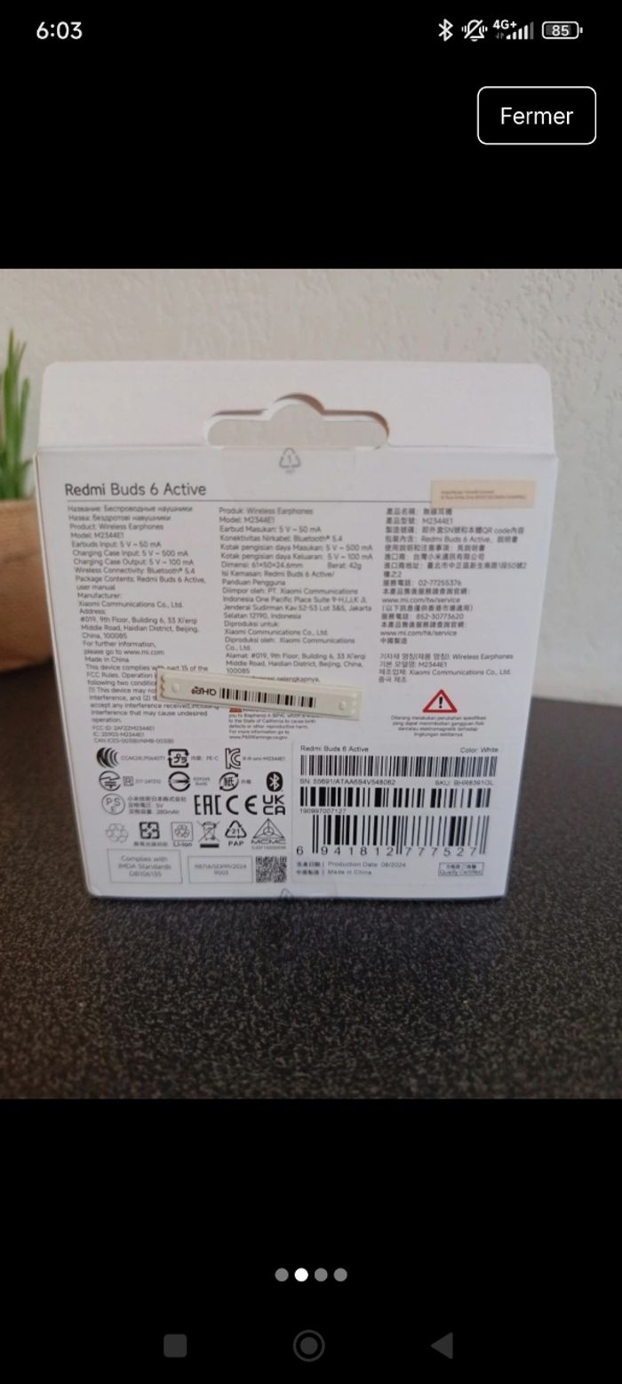 Air pods Redmi 6 active - photo numéro 2