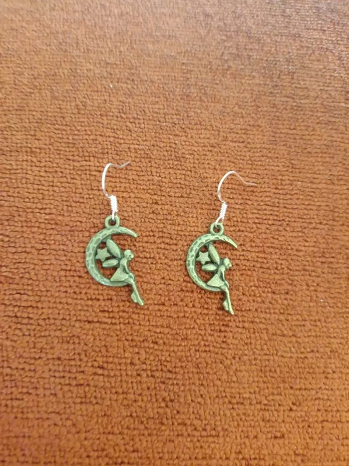 Boucles d'oreilles fée clochette