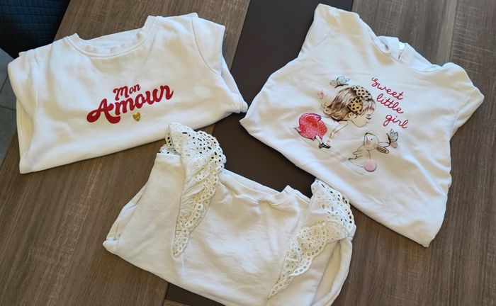 Lot de 3 pulls fille 5 ans 🦋