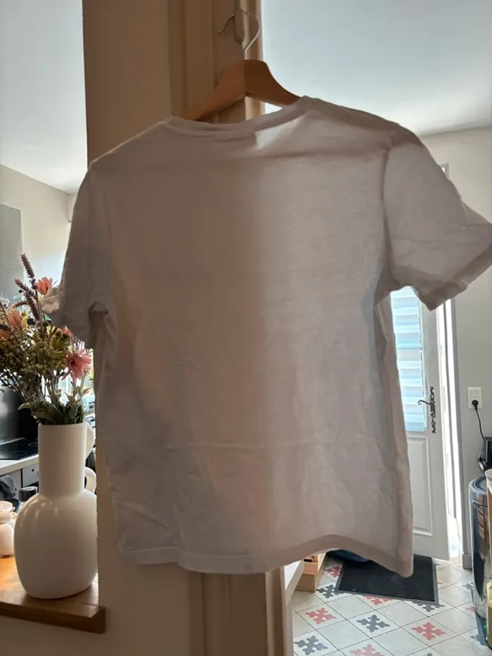 T-shirt blanc à message Vila - Taille S - photo numéro 2