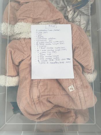 Vêtements bébé 9 mois garçon/fille