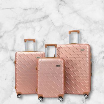 Saint-Germain Set 3 valises S/M/L - Rose Gold