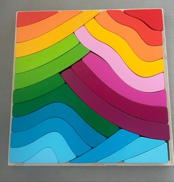 Puzzle arc en ciel Montessori