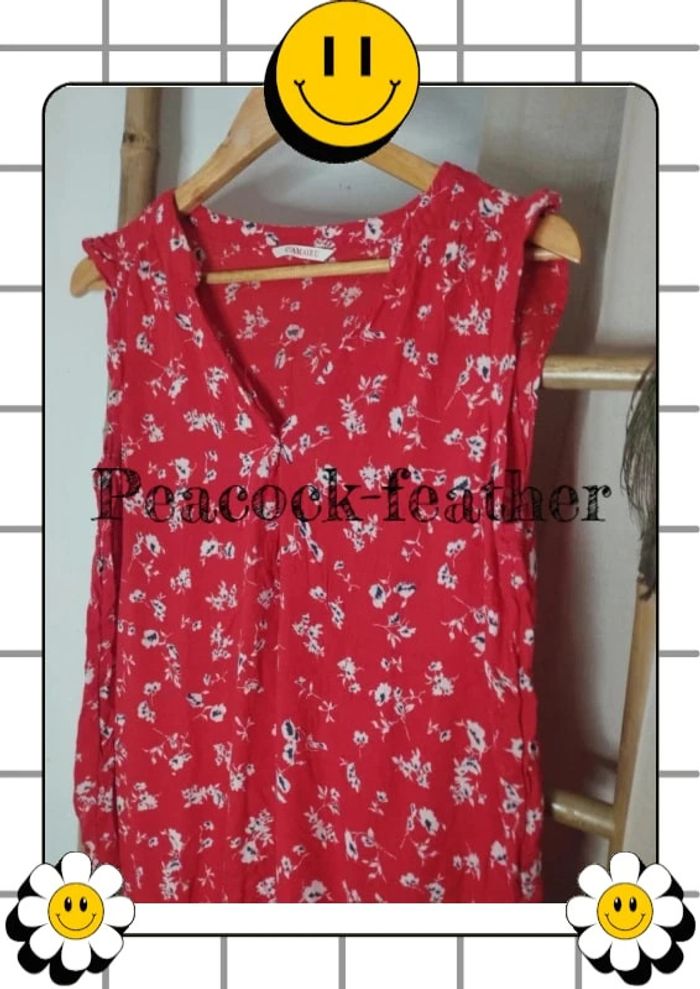 Haut débardeur rouge camaïeu 40/42 - photo numéro 3