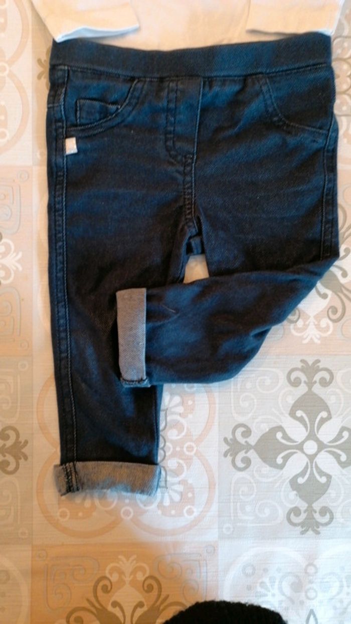 Ensemble jean + t-shirt 12mois - photo numéro 2