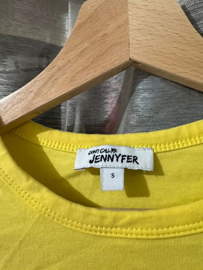 Top court jaune avec écriture taille S | Jennyfer - photo numéro 3