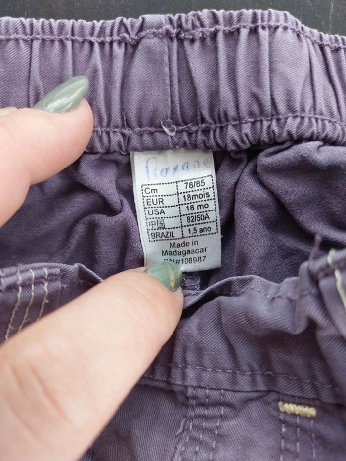 Pantalon et pantacourt 👧 18 mois 💯% coton - photo numéro 3