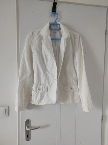 Veste blazer en lin taille 38 camaïeu