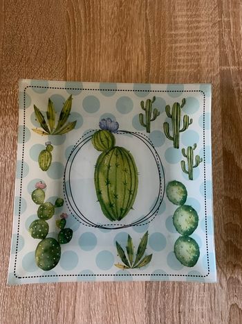Vide poche motif cactus 