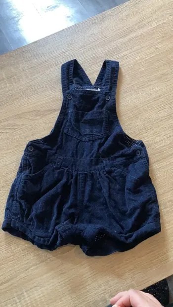 Salopette velour 12mois