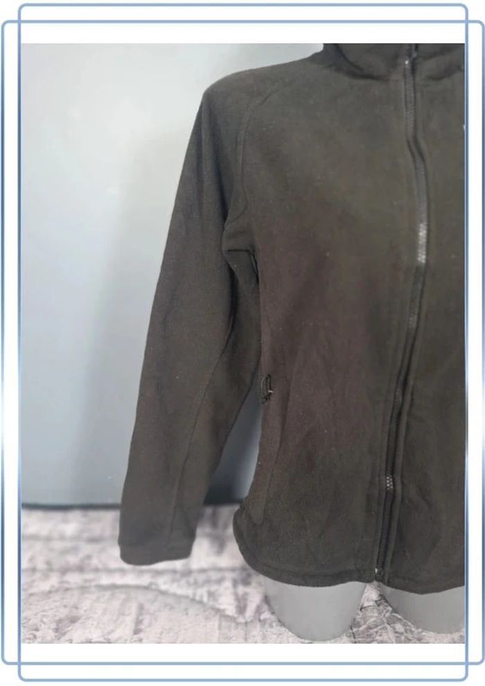 Veste polaire full zip the north face femme / taille S / noire / logo brodé - photo numéro 4
