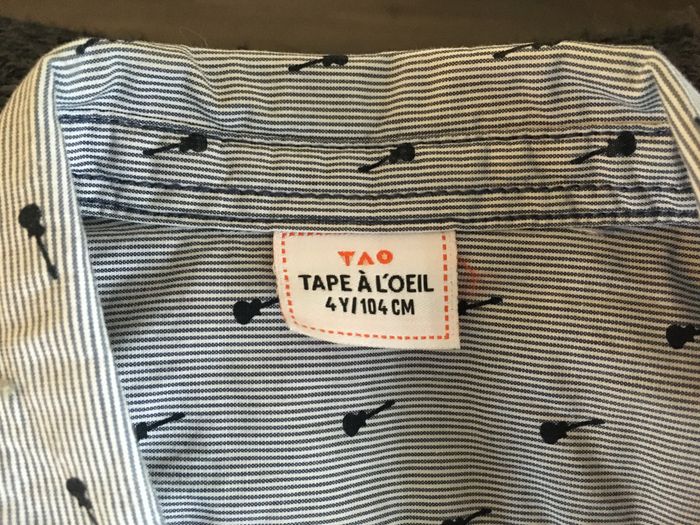 Chemise manches longues Tape à l’Œil 4 ans – Excellent état - photo numéro 2