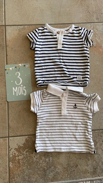 Lot t shirt 3 mois