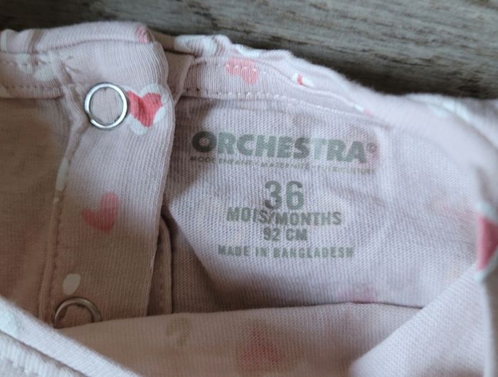 Lot de 2 t-shirts manches longues  à cœurs taille 36 mois - photo numéro 9