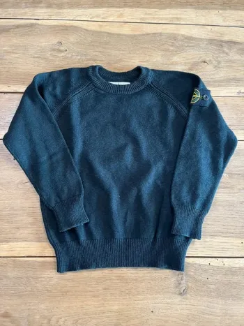 Pull en maille noir Stone Island