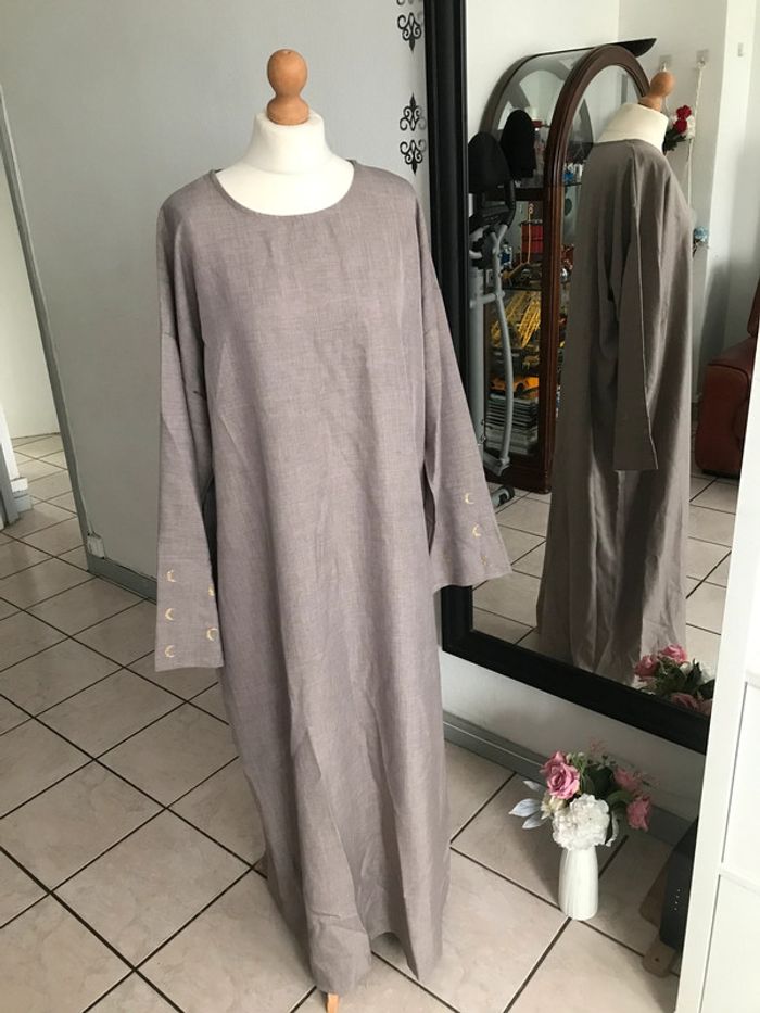 Abaya robe Lune taupe 🌙 - photo numéro 6