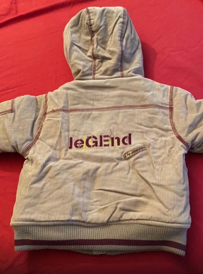 Manteau doublé polaire garçon 12 mois - photo numéro 3