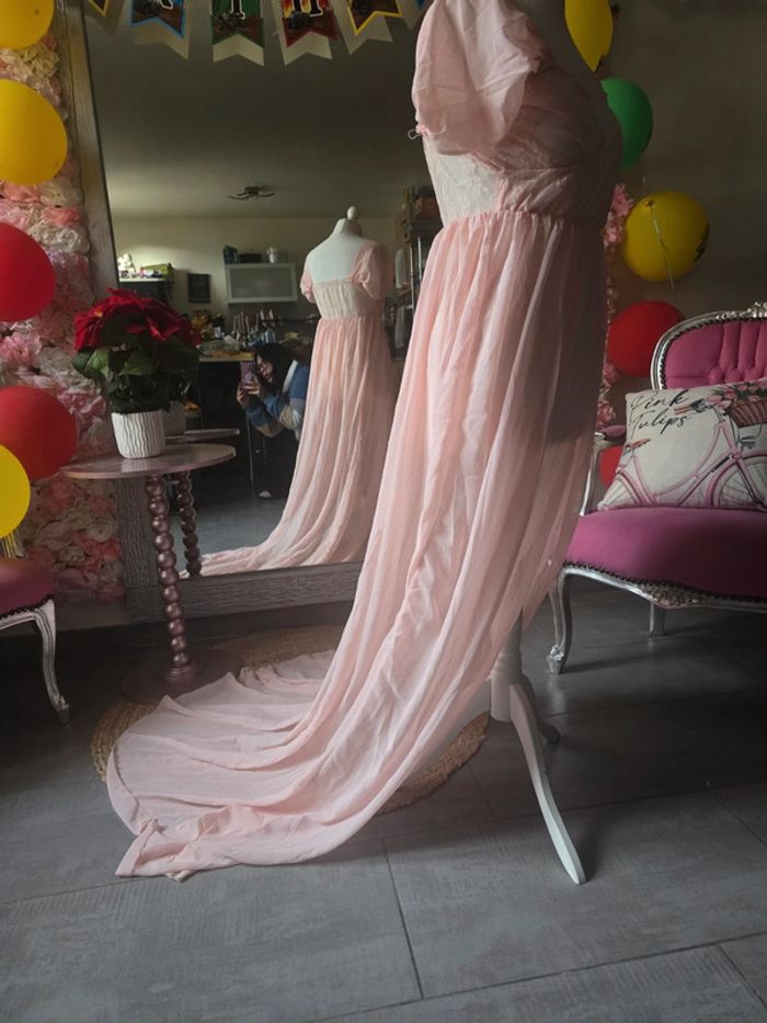 Robe pour shot photos grossesse rose neuf - photo numéro 12
