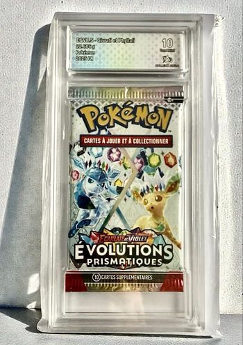 🔥 Booster Pokémon EV08.5 Évolutions Prismatiques – Givrali & Phyllali – Gradé 10 (Gem Mint)
