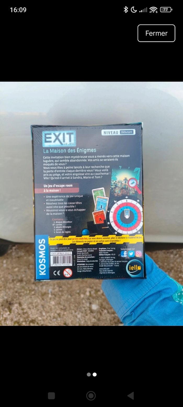 Escape game jeu exit la maison des énigmes neuf sous blister - photo numéro 2