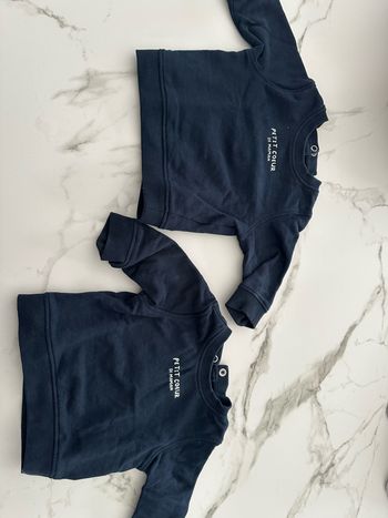 Pulls pour jumeaux « petit cœur de maman »