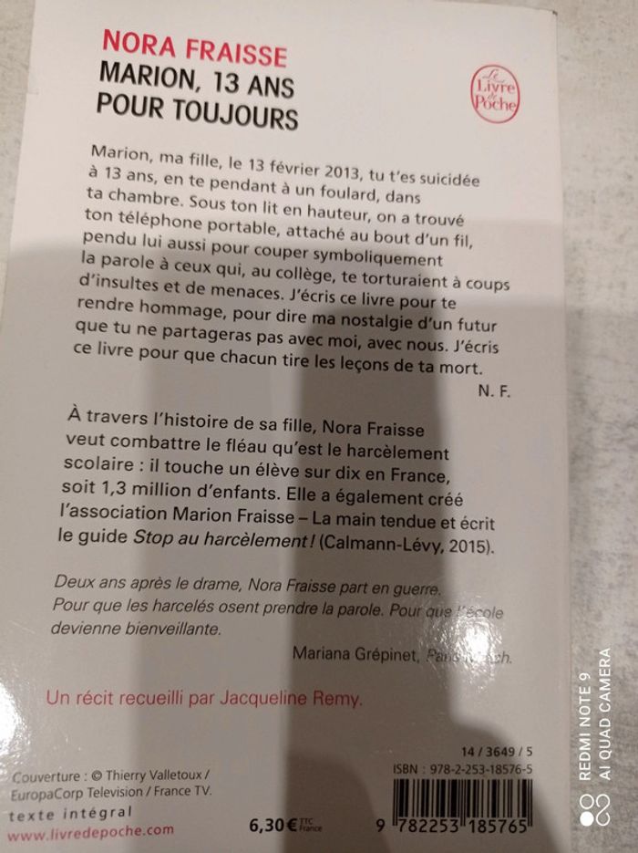 Marion 13 ans pour toujours - photo numéro 2