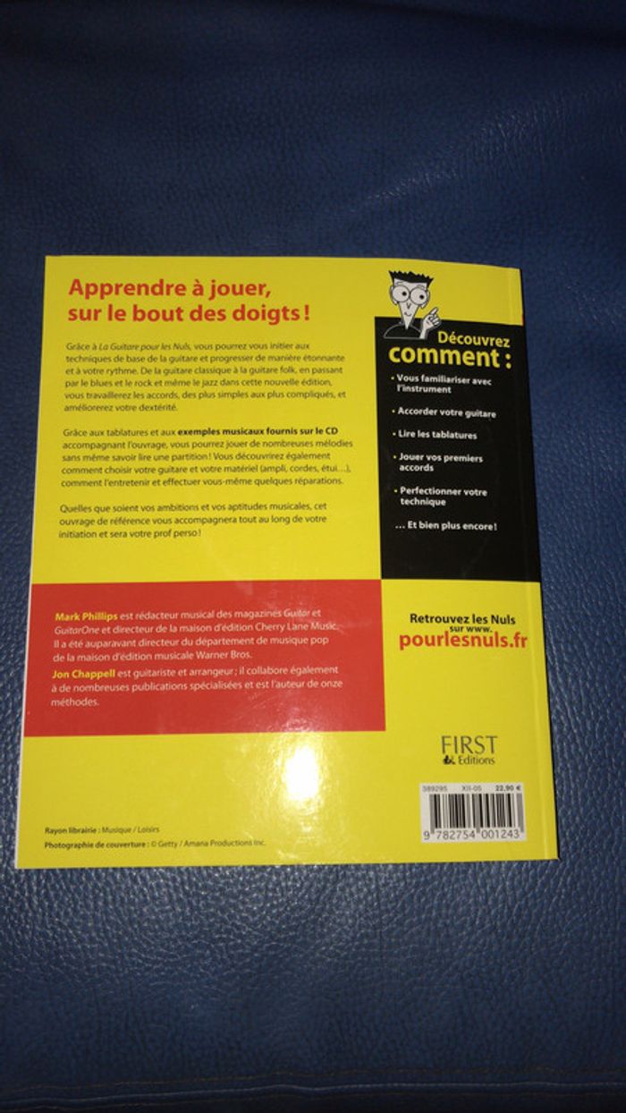 Neuf livre pour les nuls la guitare - photo numéro 3