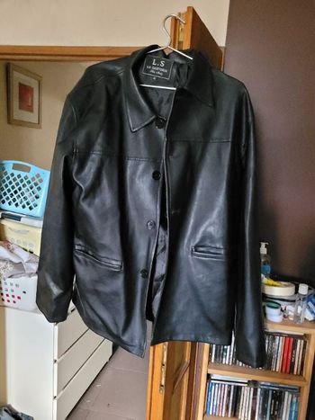 Veste en cuir la sartoria taille xl