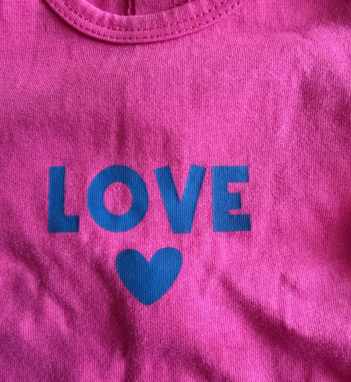 Kiabi Pyjama Dors-bien Coton Rose LOVE Neuf sans étiquette 1 mois - photo numéro 3