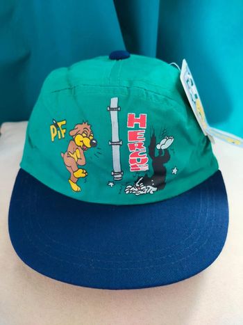 Casquette verte vintage – Pif & Hercule – Taille 49 cm