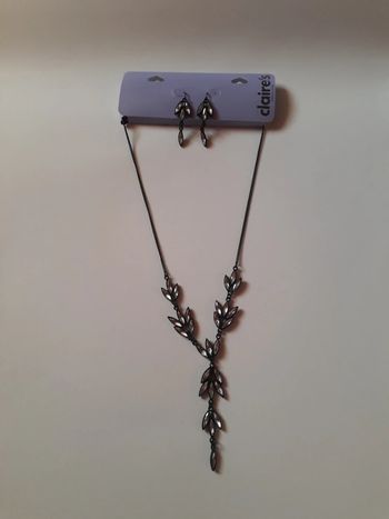 Parure collier + boucles d'oreilles