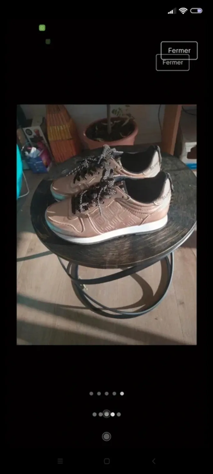 Baskets Superdry dorées 36 - photo numéro 2