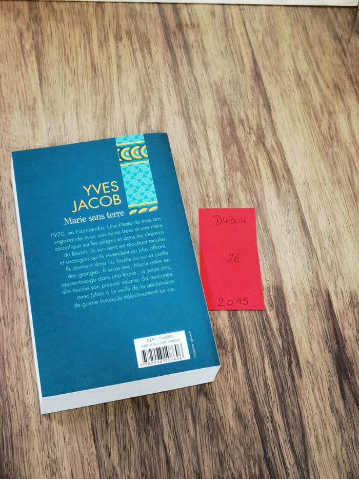 D4304 - livre "Marie sans terre" de Yves Jacob - photo numéro 2